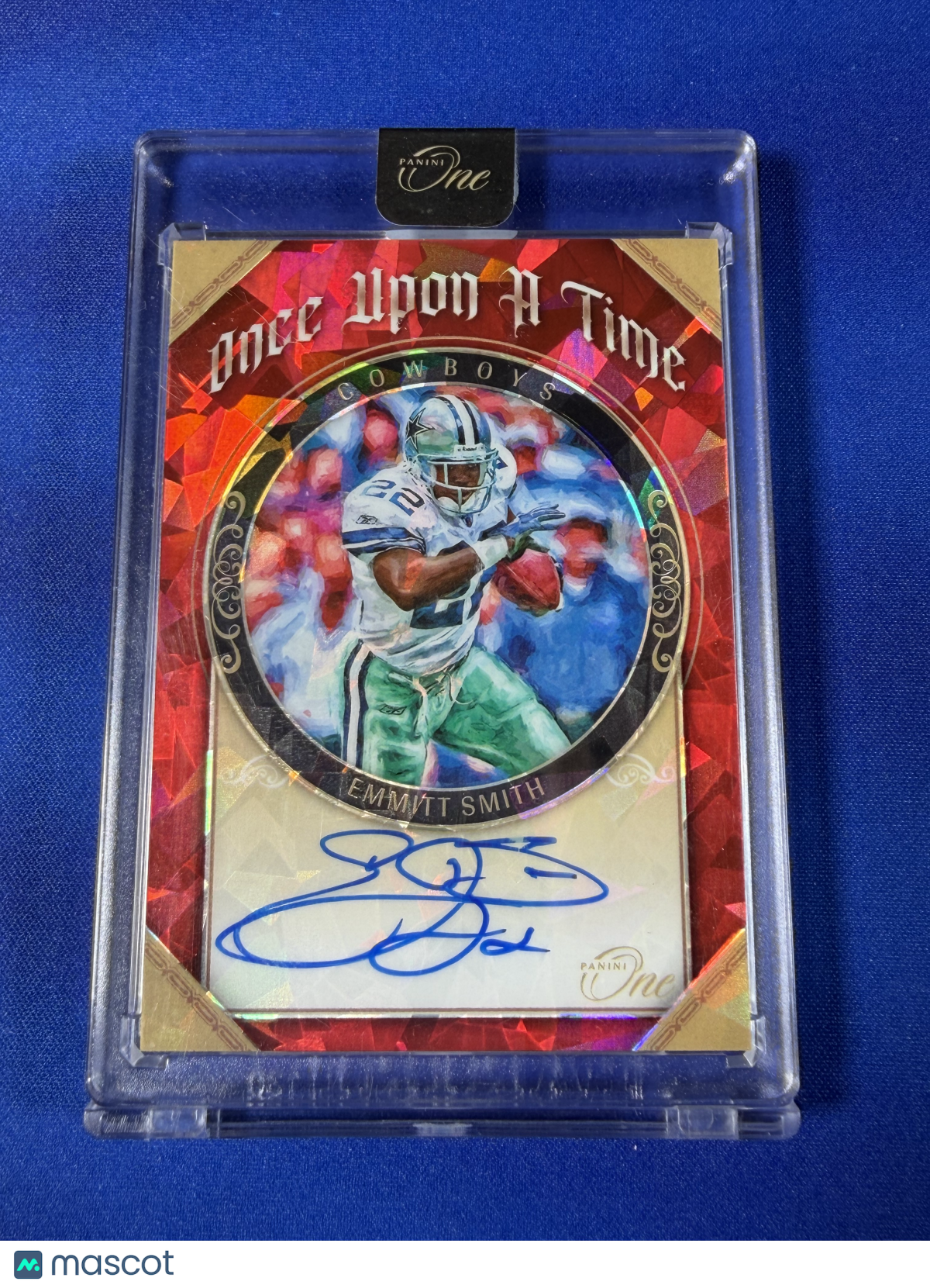 Emmitt Smith 2022 Panini One Once Upon A Time Prizm #331 Red /4