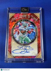 Emmitt Smith 2022 Panini One Once Upon A Time Prizm #331 Red /4