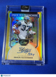 Shaun Alexander 2025 Panini One Once in a Franchise Prizm #332 Gold /10