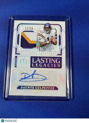 Daunte Culpepper 2025 Panini National Treasures Lasting Legacies #LL-DCR /25 Single-Autograph Patch Memorabilia