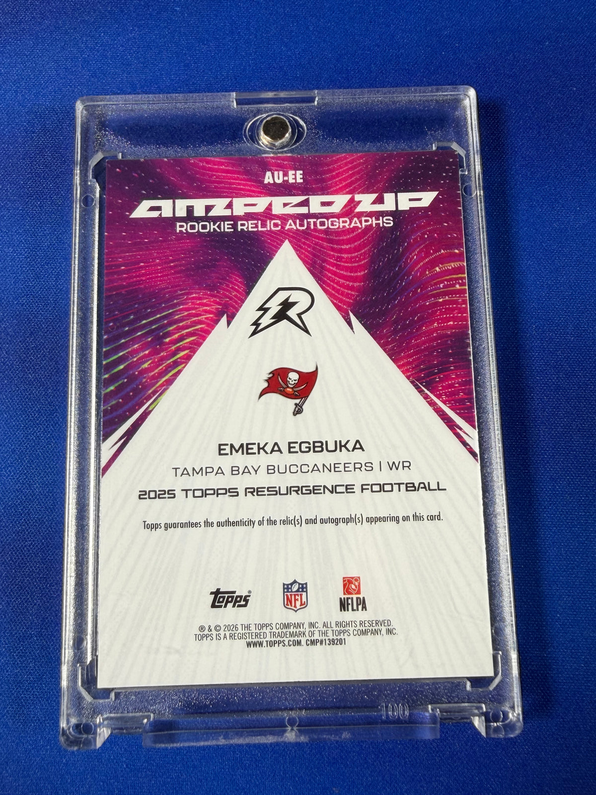 Emeka Egbuka 2026 Topps Resurgence #AU-EE Player-Worn Memorabilia RC