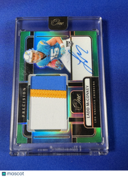 Ladd McConkey 2025 Panini One Precision #309 Green /40 Rookie Patch Autograph RC