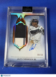 Jazz Chisholm Jr. 2025 Topps Dynasty #DAPB-JCH1 /10 Autograph Patch Memorabilia