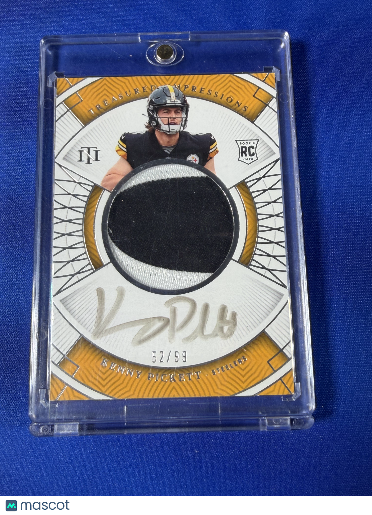 Kenny Pickett 2023 Panini National Treasures Treasured Impressions #TI-KPI Patch RC Memorabilia