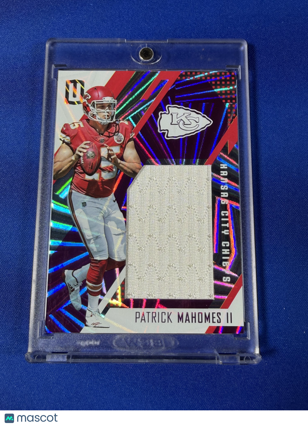 Patrick Mahomes II 2017 Panini Unparalleled #RS-PM /99 Player-Worn Material