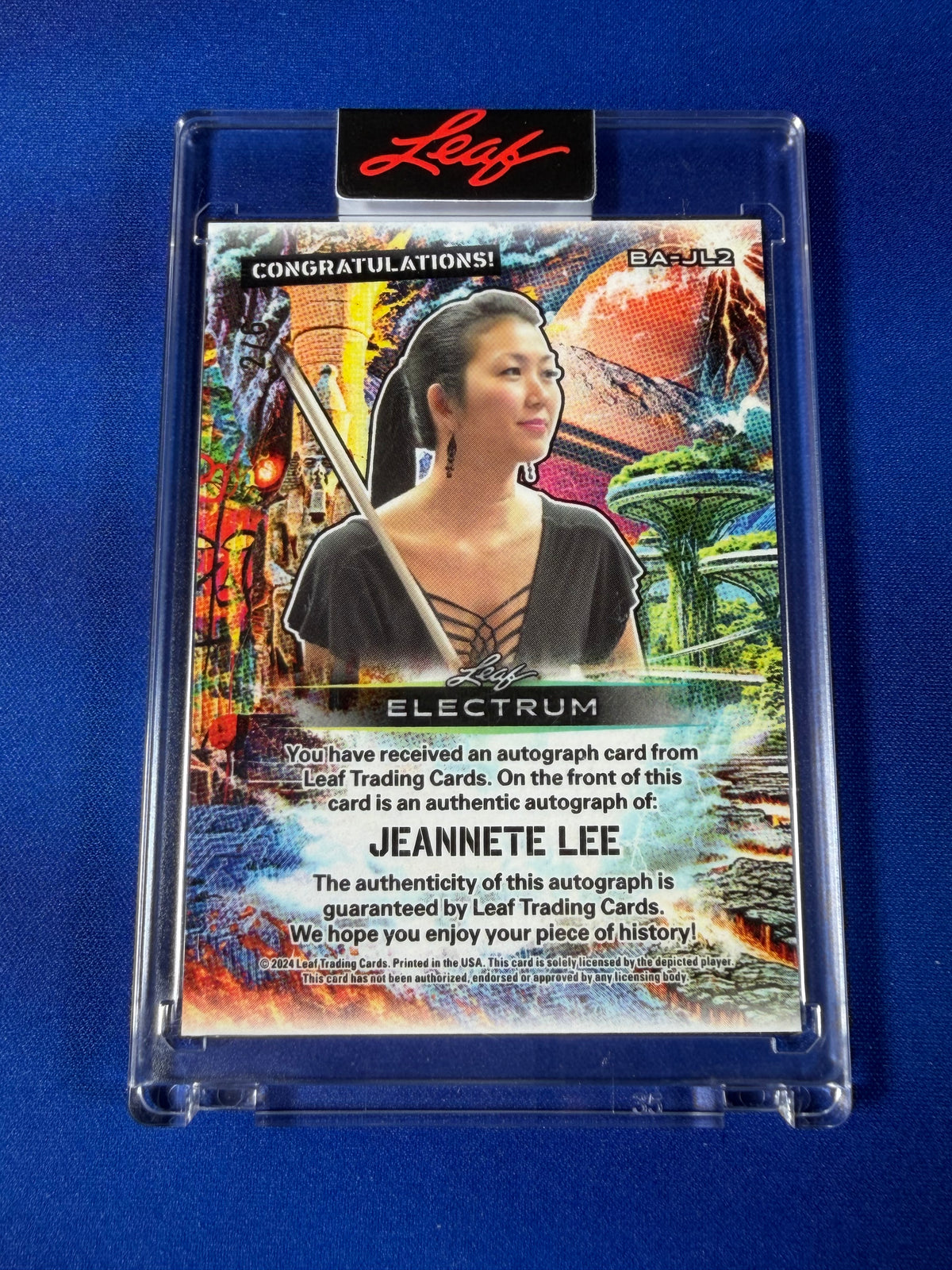 Jeanette Lee 2024 Leaf Electrum #BA-JL2