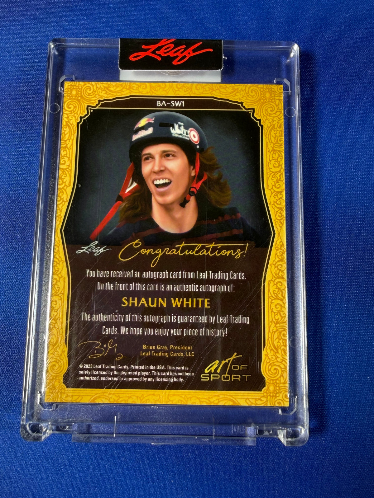 Shaun White 2023 Leaf Art of Sport #BA-SW1