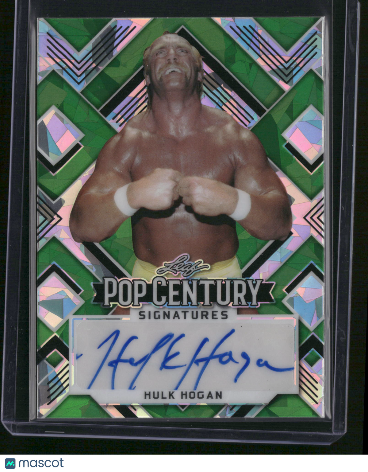 Hulk Hogan 2022 Leaf Pop Century #BA-HH2 Green Crystals /3