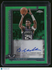 Brandon Miller 2026 Topps Chrome Updates Basketball #TCA-BM Green /99