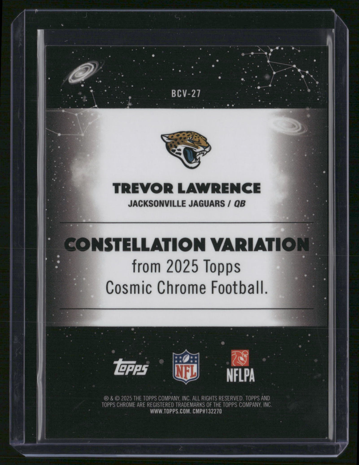 Trevor Lawrence 2025 Topps Cosmic Chrome #BCV-27 Constellation Variation SSP