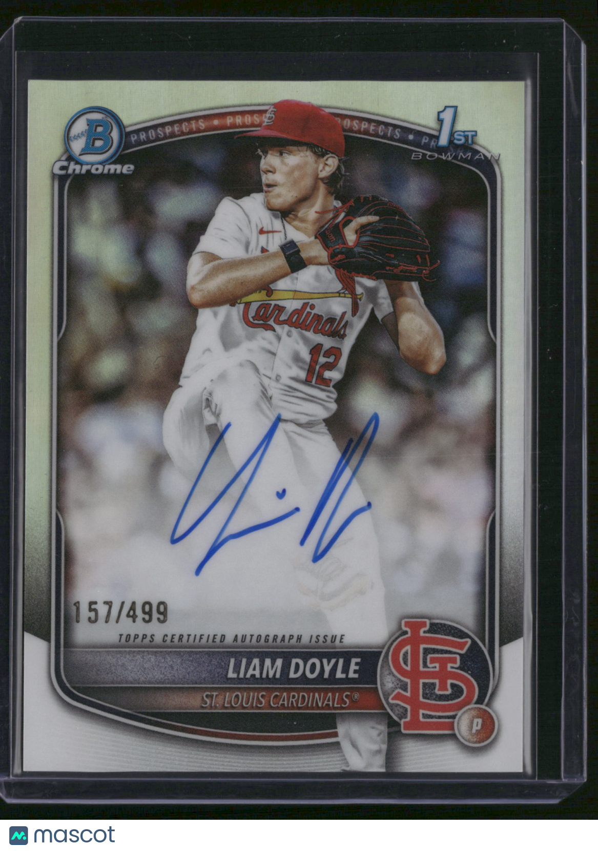 Liam Doyle 2025 Bowman Chrome #CPA-LD Refractor 1st Auto /499