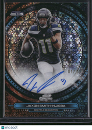 Jaxon Smith-Njigba 2025 Topps Cosmic Chrome #EQA-JSN Black Equinox Auto /10