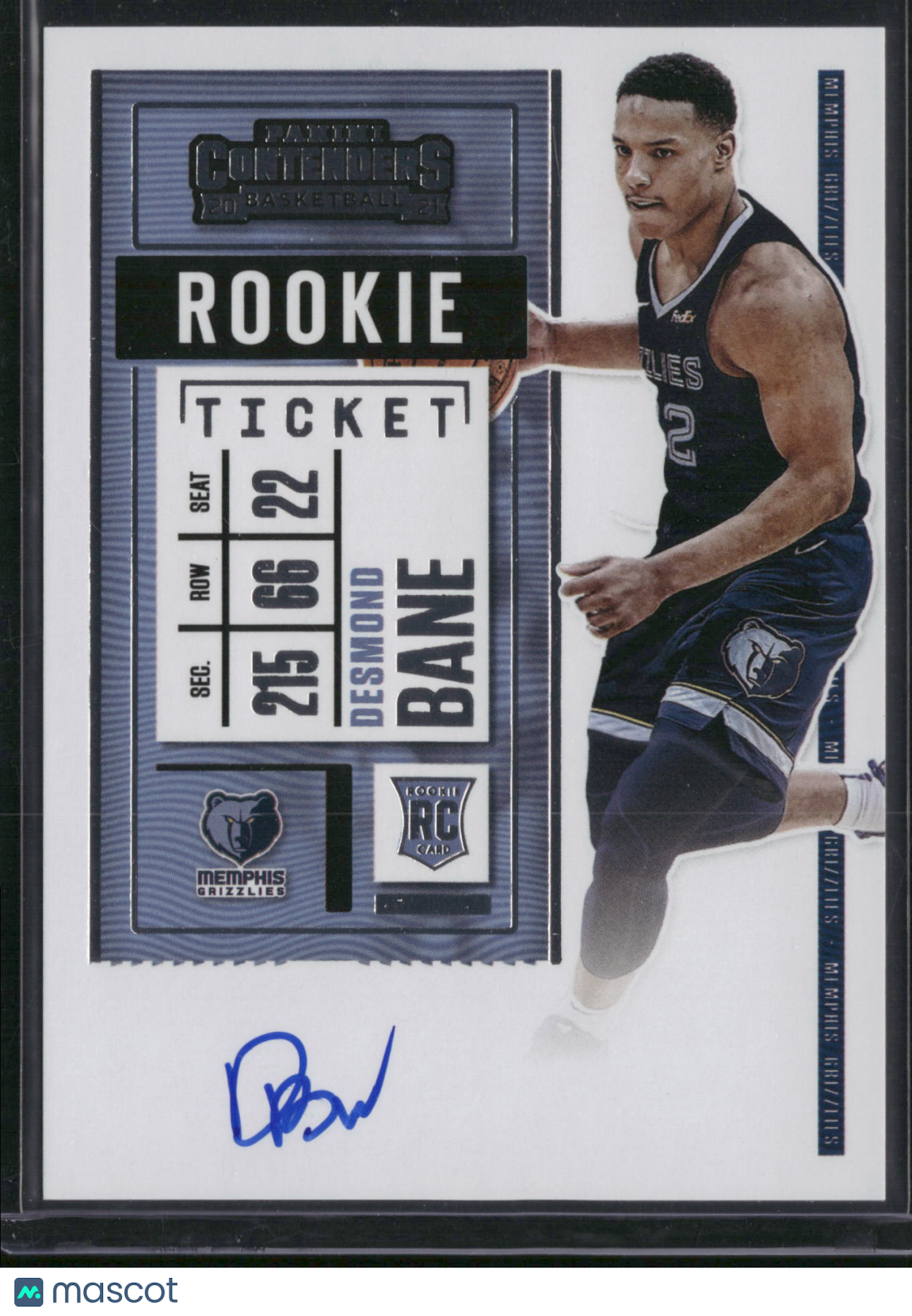 Desmond Bane 2021 Panini Contenders #116 RC