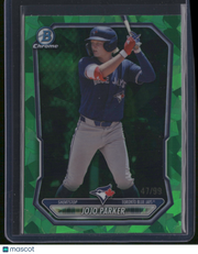 JoJo Parker 2025 Bowman Chrome #BCP-147 Green Shimmer /99
