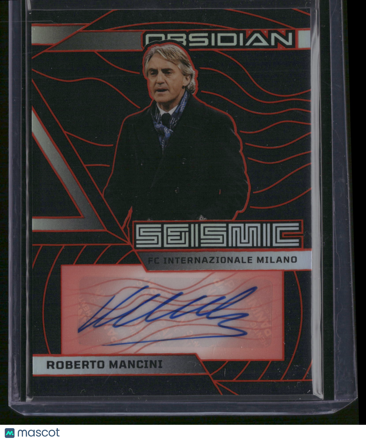 Roberto Mancini 2026 Panini Obsidian Soccer #SE-RMI Auto /149