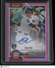 Owen Caissie 2026 Topps Chrome #RA-OC Pink /250 RC