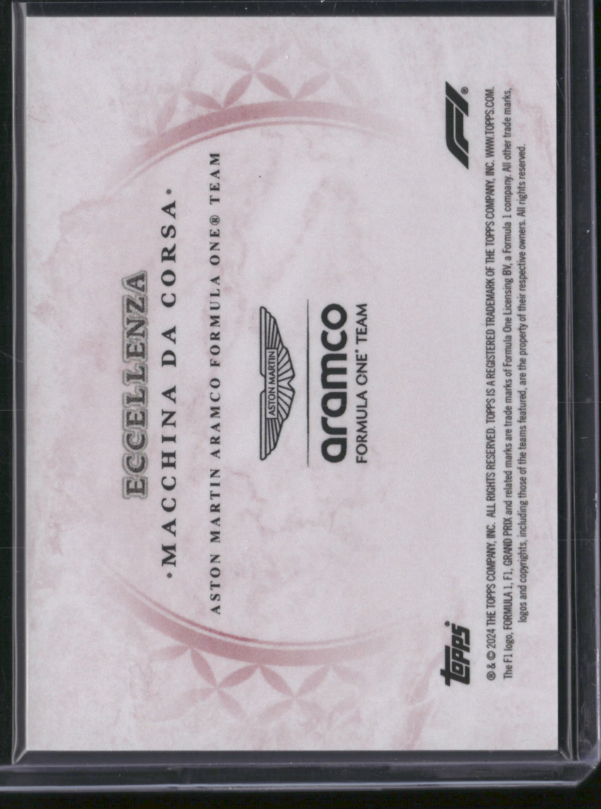 Topps 2024 Eccellenza Formula 1 Macchina Da Corsa MoneyGram Haas F1 Team /75