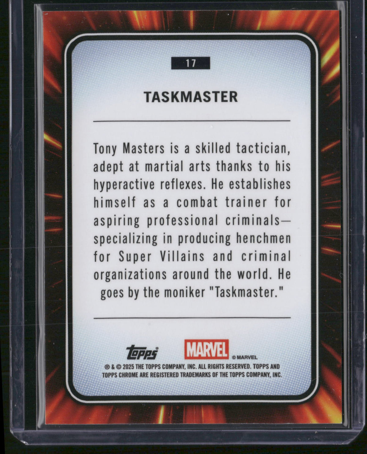 2025 Topps Chrome Marvel 38/99 #17