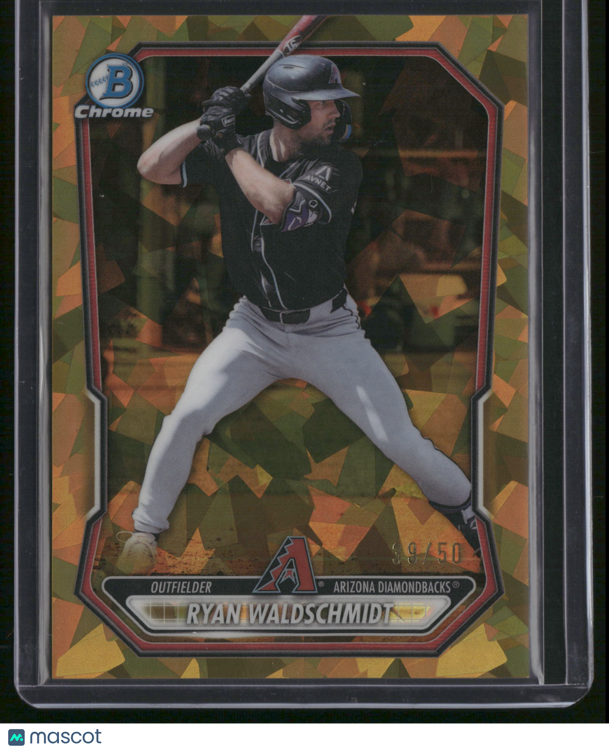 Ryan Waldschmidt 2025 Bowman Chrome #BCP-39 Gold Sapphire Refractor /50