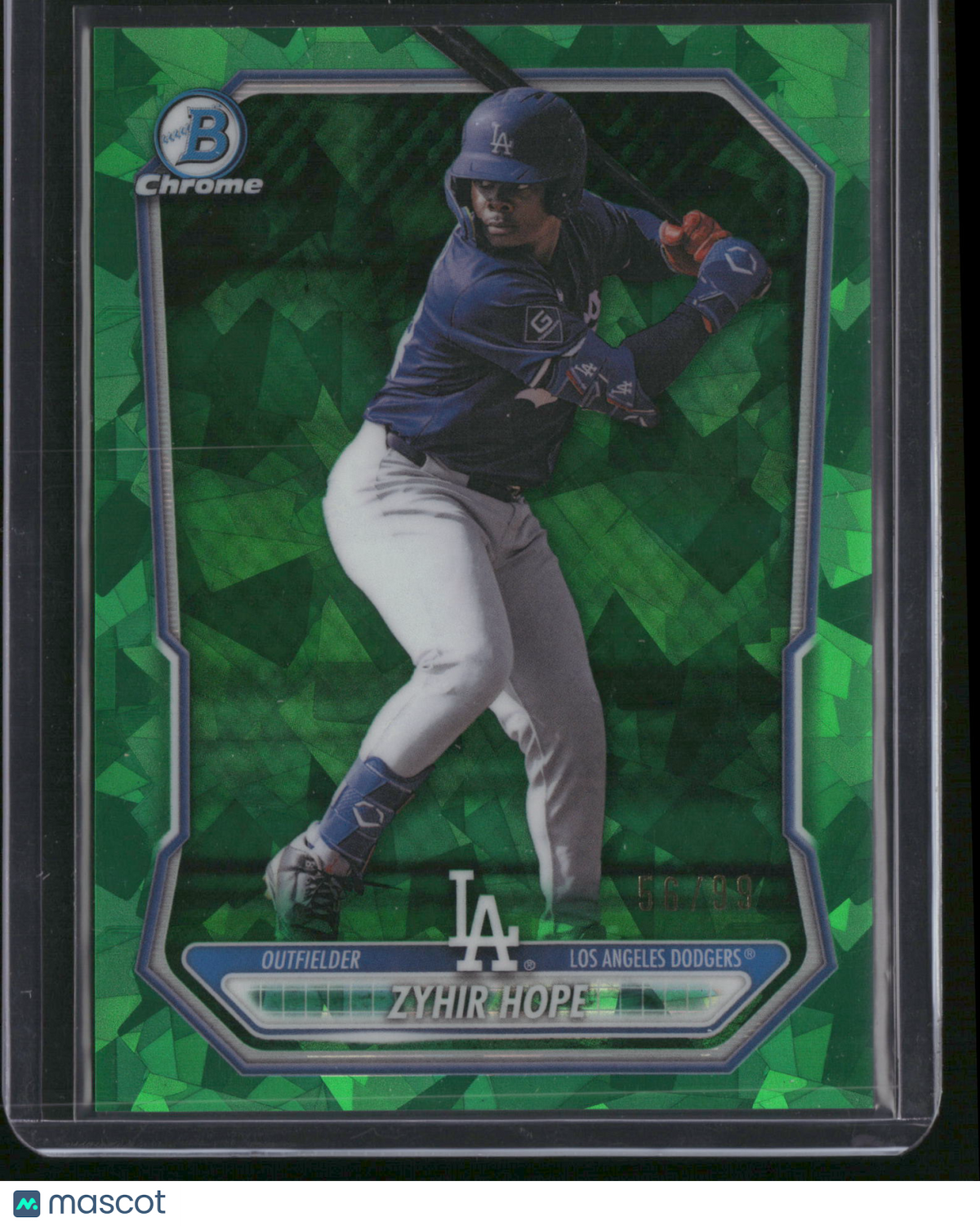 Zyhir Hope 2026 Topps Bowman Chrome #BCP-86 Green Geometric