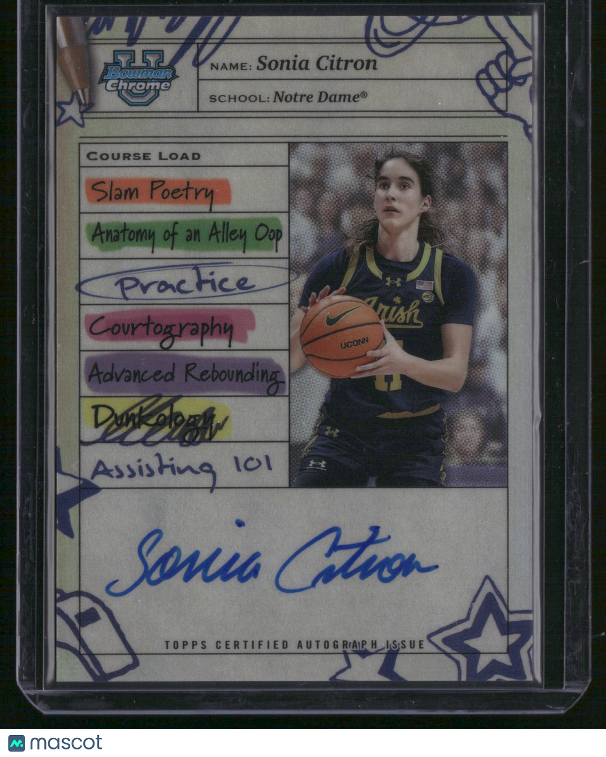 Sonia Citron 2025 Bowman University Chrome #CLA-SC