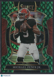 Michael Penix Jr. 2026 Panini Select #46 Green Dragon Prizm /50