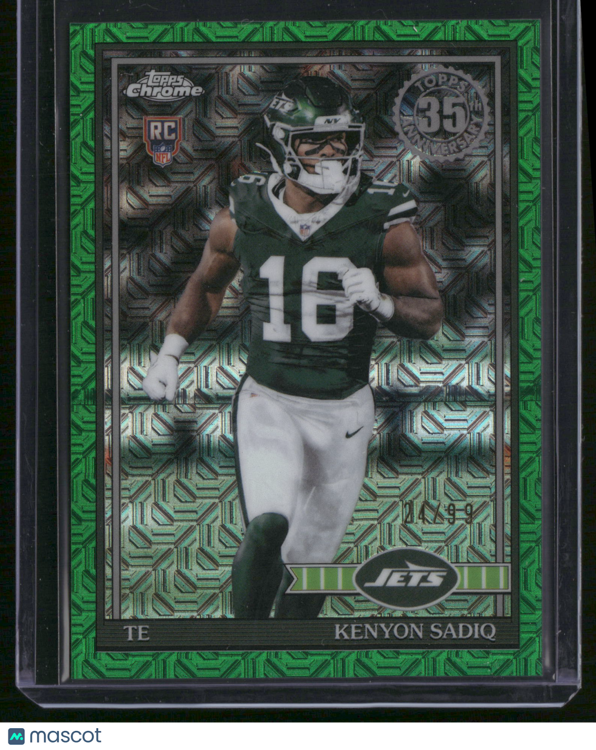 Kenyon Sadiq 2026 Topps Chrome #91TRC-38 Green Mojo Refractor /99 RC