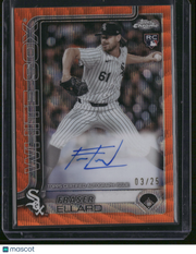 Fraser Ellard 2025 Topps Chrome #RA-FE Orange Wave Refractor /25 RC