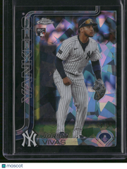 Jorbit Vivas 2025 Topps Chrome Sapphire #USC113 Black /10 RC