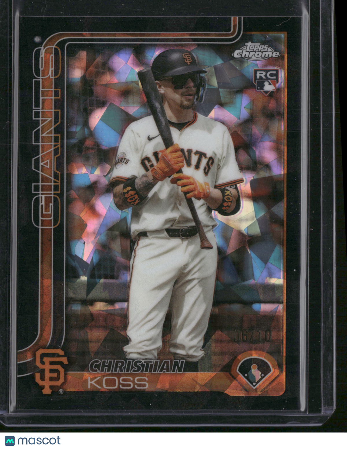 Christian Koss 2025 Topps Chrome Sapphire #USC26 Black /10 RC