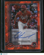 Rece Hinds 2025 Topps Chrome #RA-RH Red Geometric /25
