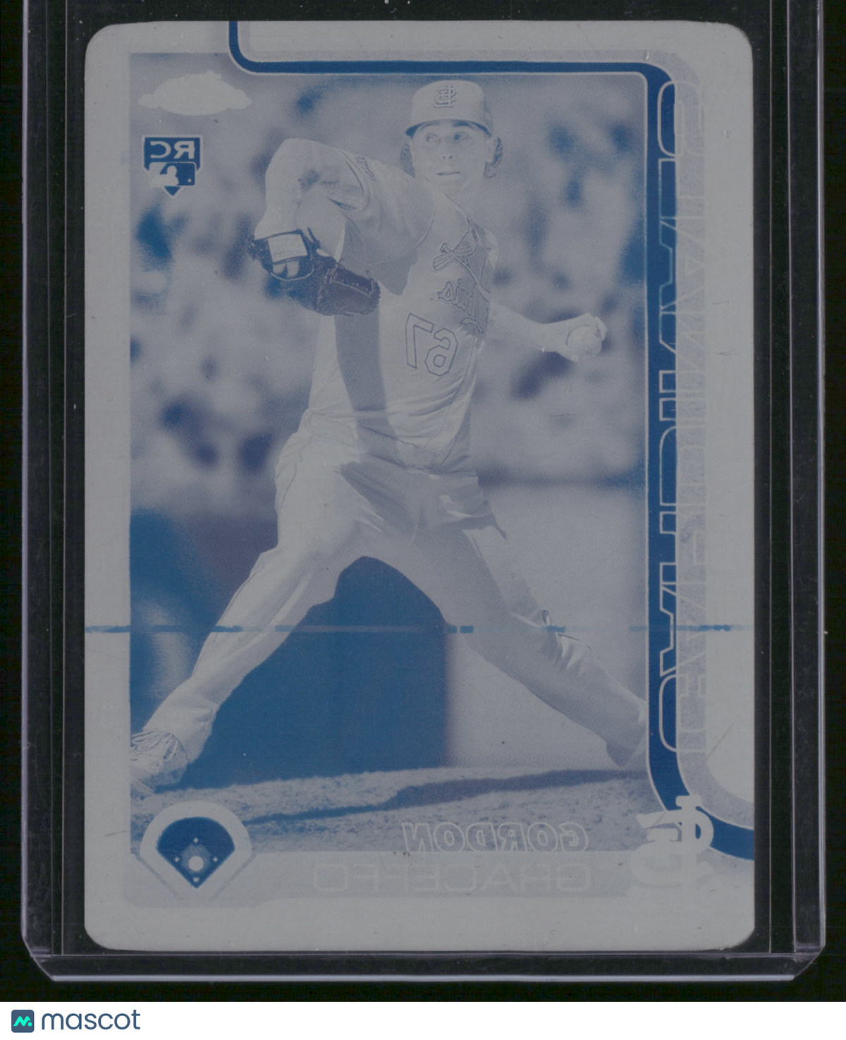 Gordon Graceffo 2025 Topps Chrome #256 Cyan Printing Plate 1/1