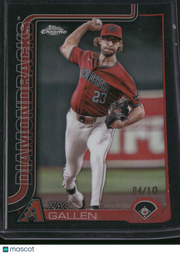 Zac Gallen 2025 Topps Chrome #4 Black /10