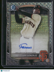 Josuar Gonzalez 2025 Bowman Chrome #BMA-JG Mojo Refractor /100