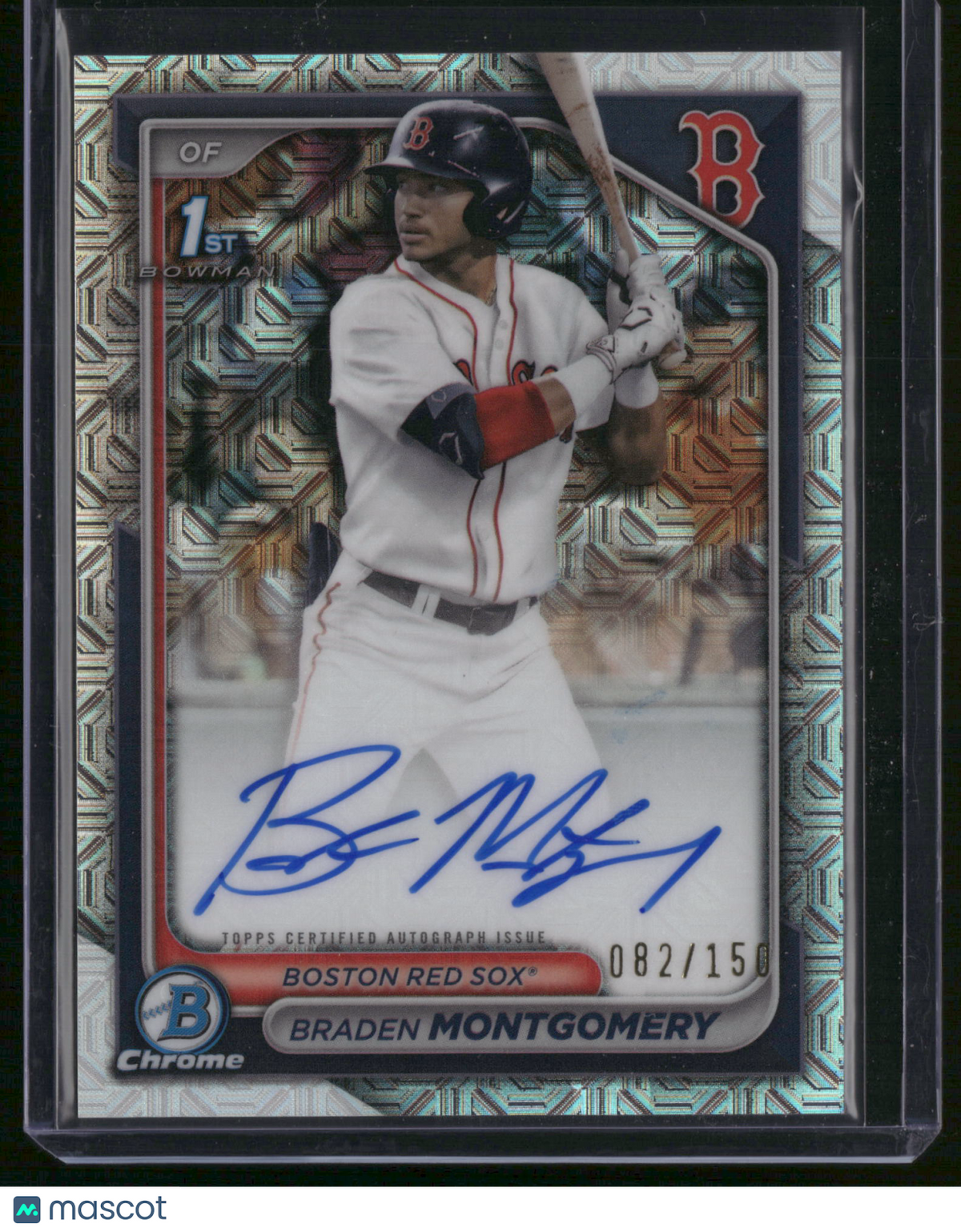 Braden Montgomery 2024 Bowman Chrome #CPA-BM Blue Mojo Refractor