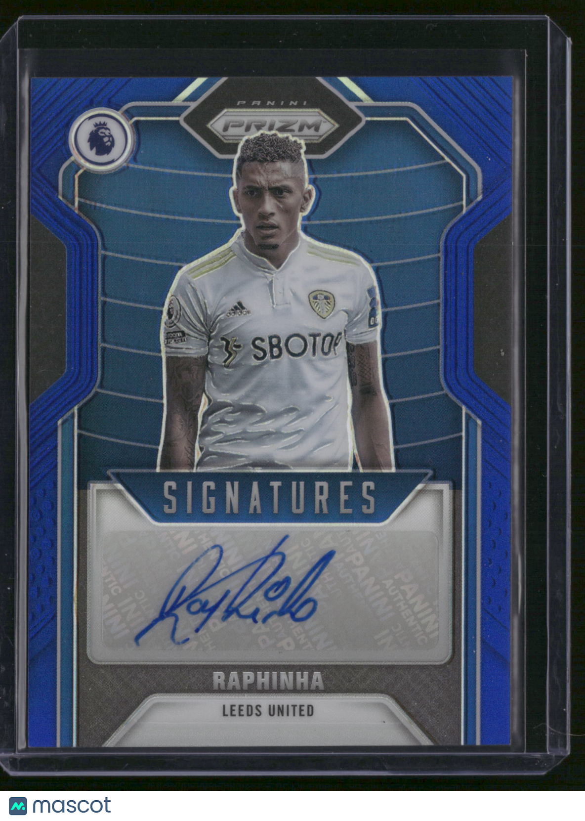 Raphinha 2021 Panini Prizm Premier League Soccer #S-RHA Blue