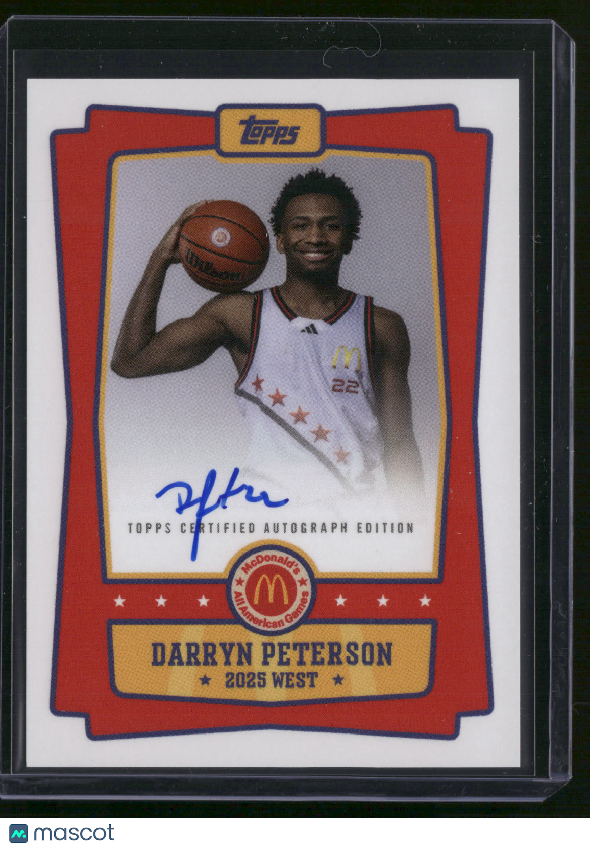 Darryn Peterson 2025 Topps Chrome McDonald's All American #EA-DP