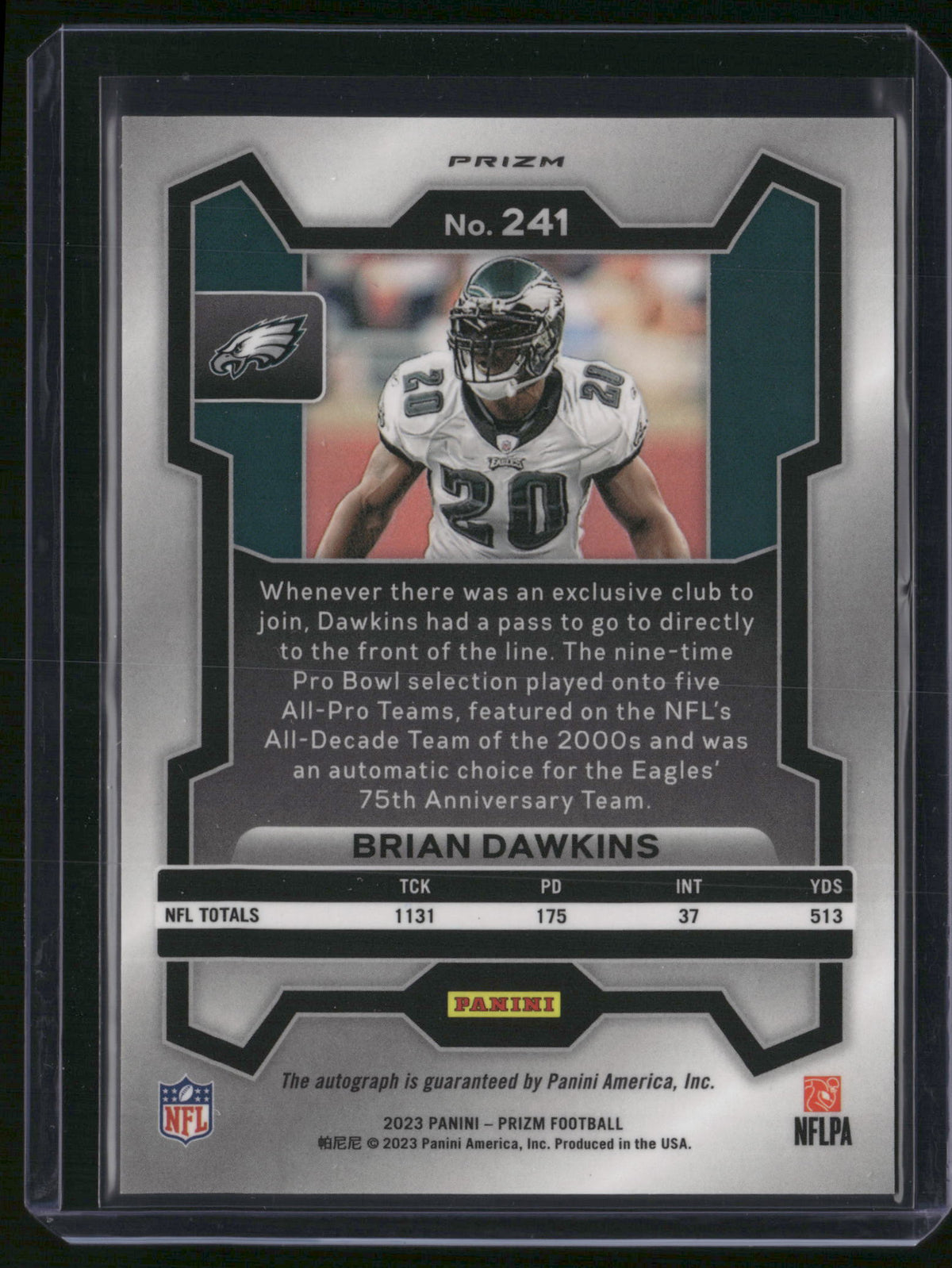 Brian Dawkins 2023 Panini Prizm #241