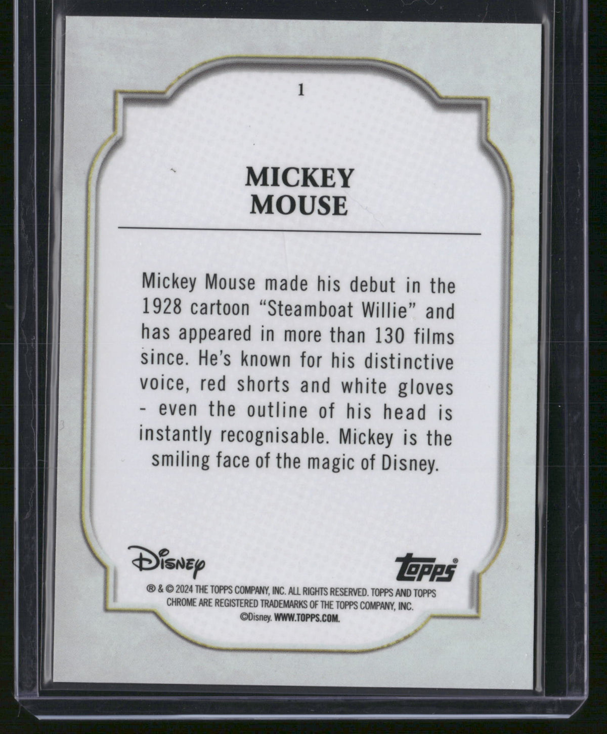 2024 Topps Chrome Disney Insert #1