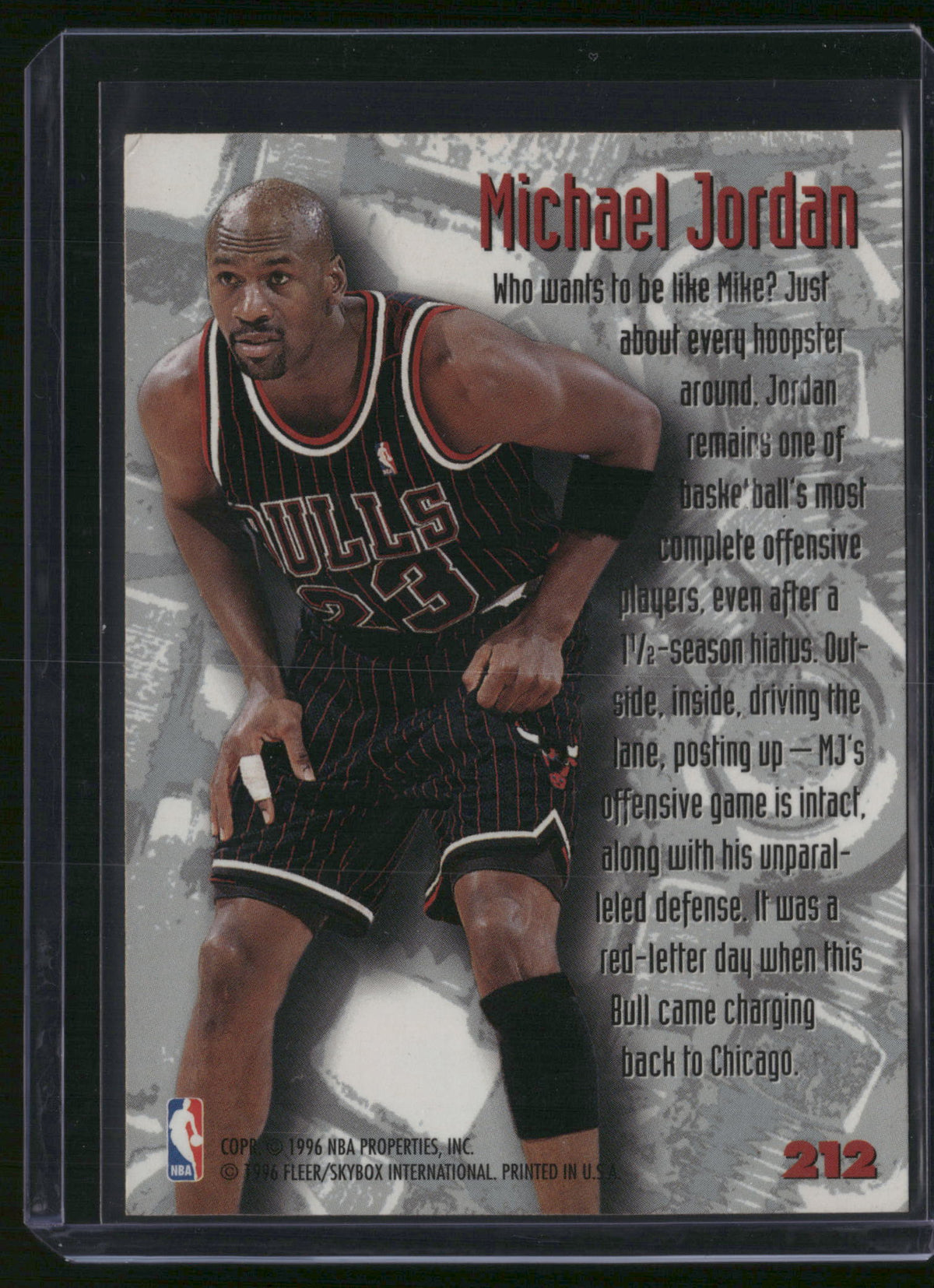 Michael Jordan 1996 Fleer Metal #212