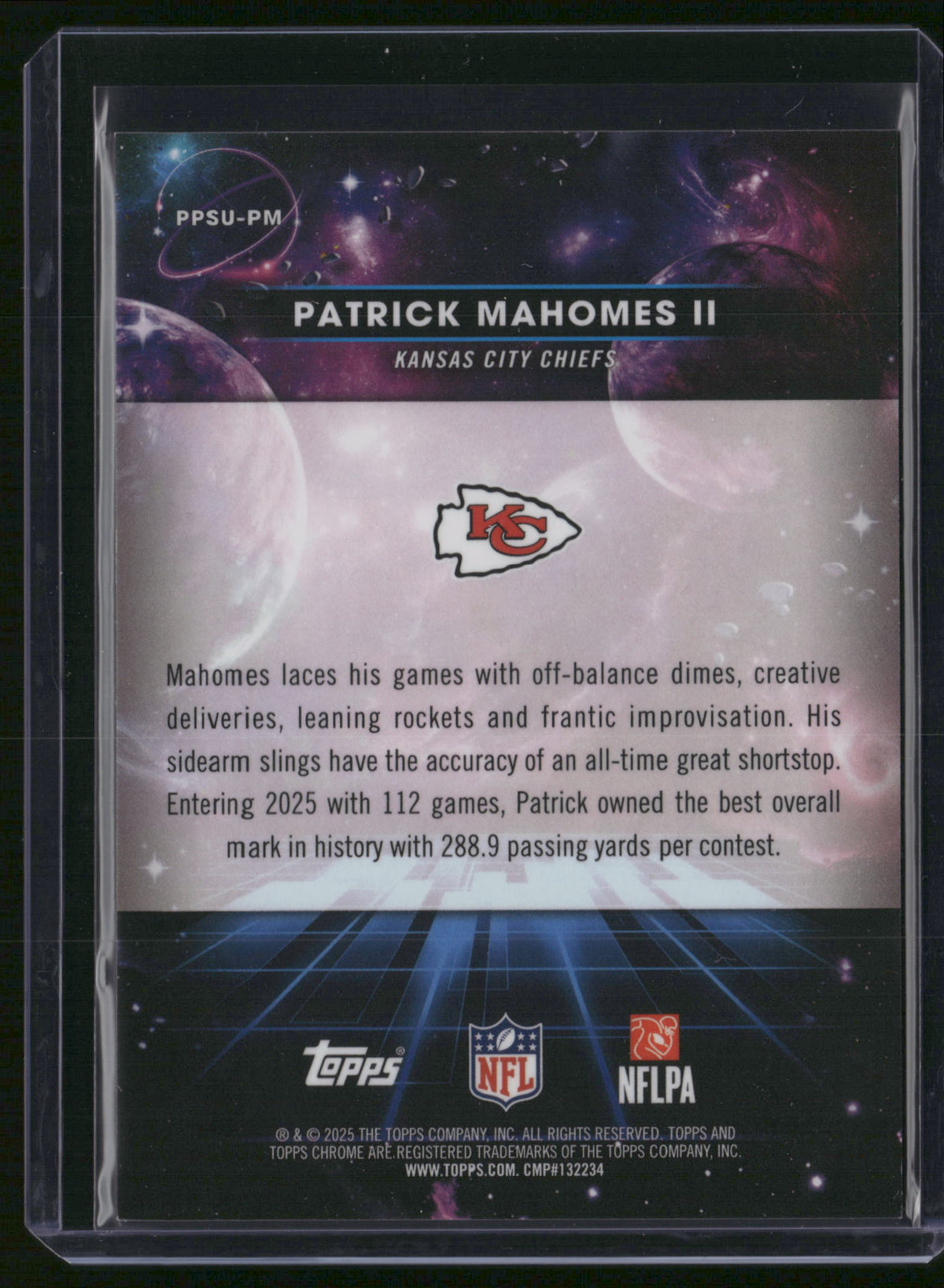 Patrick Mahomes II 2025 Topps Chrome #PPSU-PM