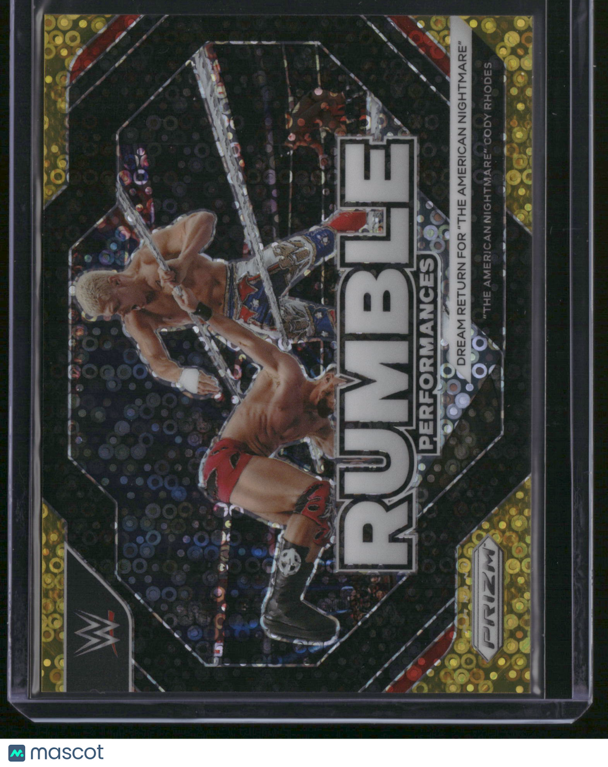 Cody Rhodes 2024 Panini Prizm WWE #4 Gold Shimmer /10