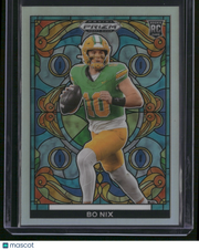 Bo Nix 2024 Panini Prizm Draft Picks #SG-BNX Stained Glass RC