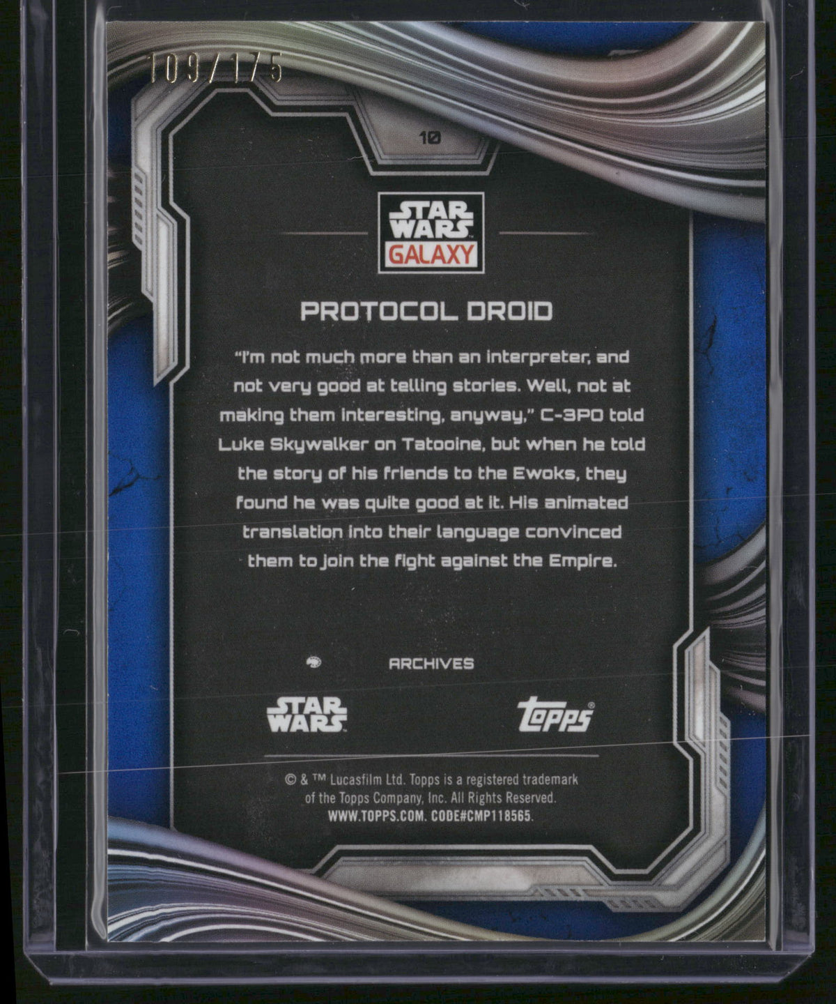 2021 Topps Star Wars Galaxy 09/175 #10