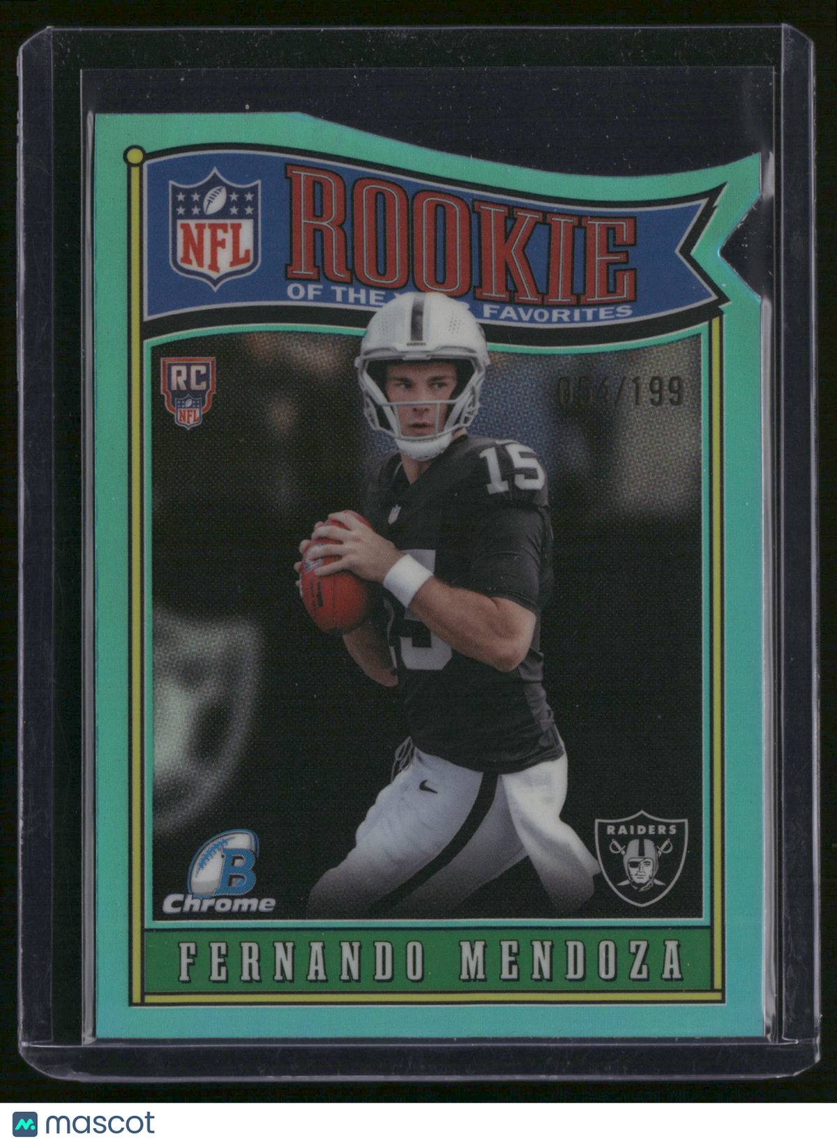 Fernando Mendoza 2026 Bowman Chrome #ROY-1 Aqua /199 RC