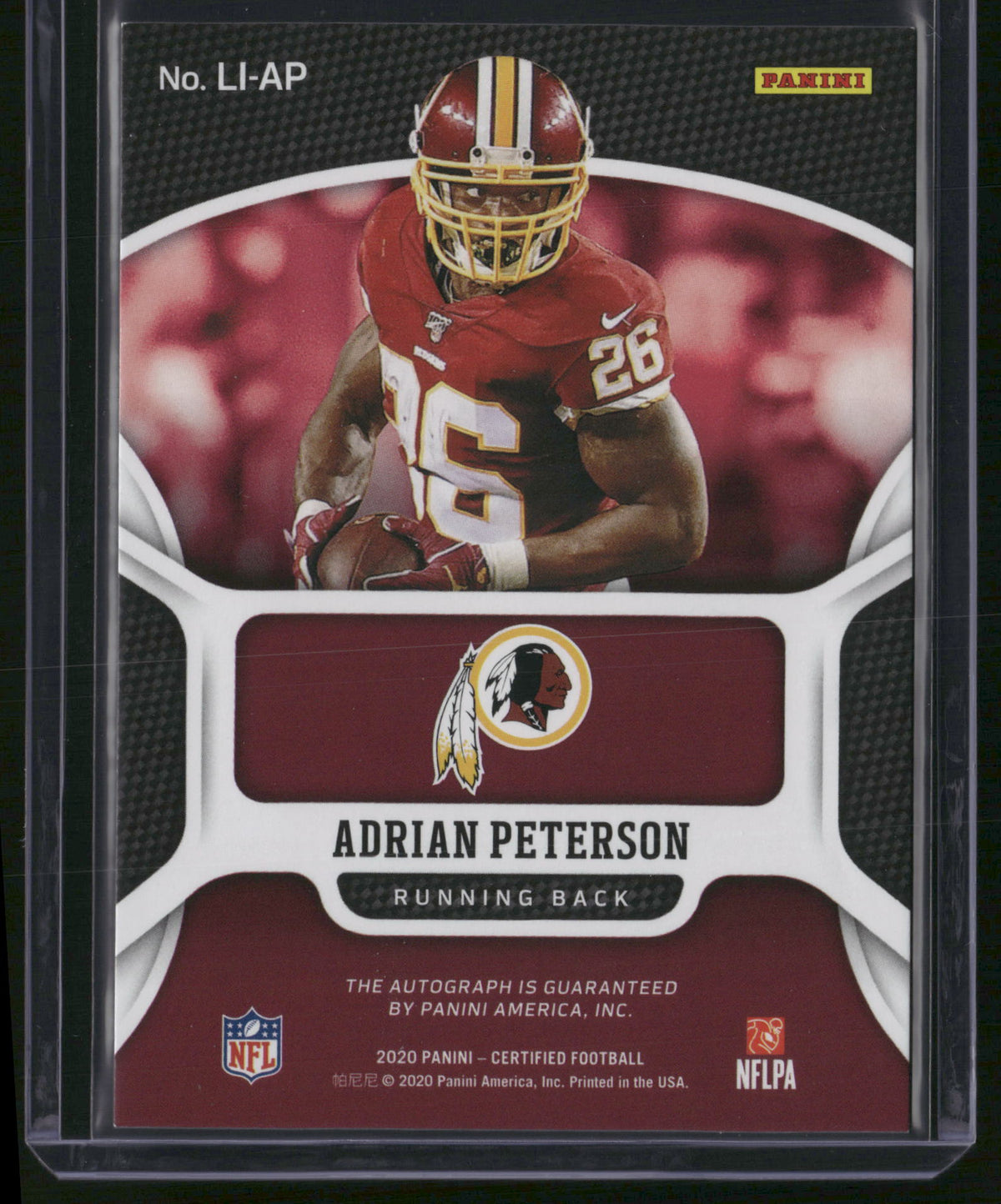 Adrian Peterson 2020 Certified Lasting Impressions #LI-AP Gold Auto 2/2 SSP