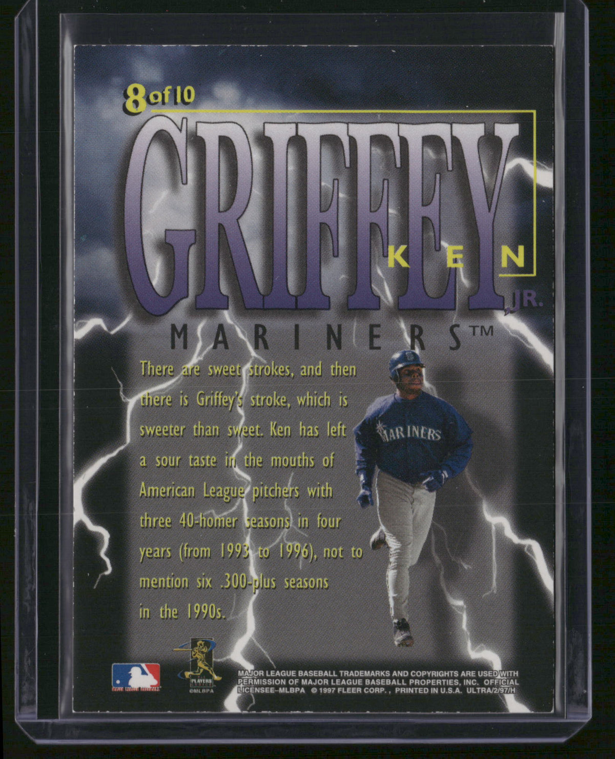 Ken Griffey Jr. 1997 Fleer Ultra Thunderclap #8 of 10