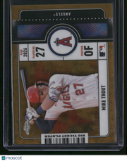 Mike Trout 2026 Topps Chrome Big Ticket Player #BTP-1 Gold /50