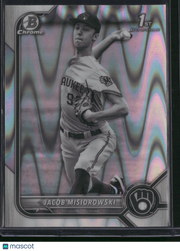 Jacob Misiorowski 2022 Bowman Draft #BDC-132 Black White RayWave Refractor 1st