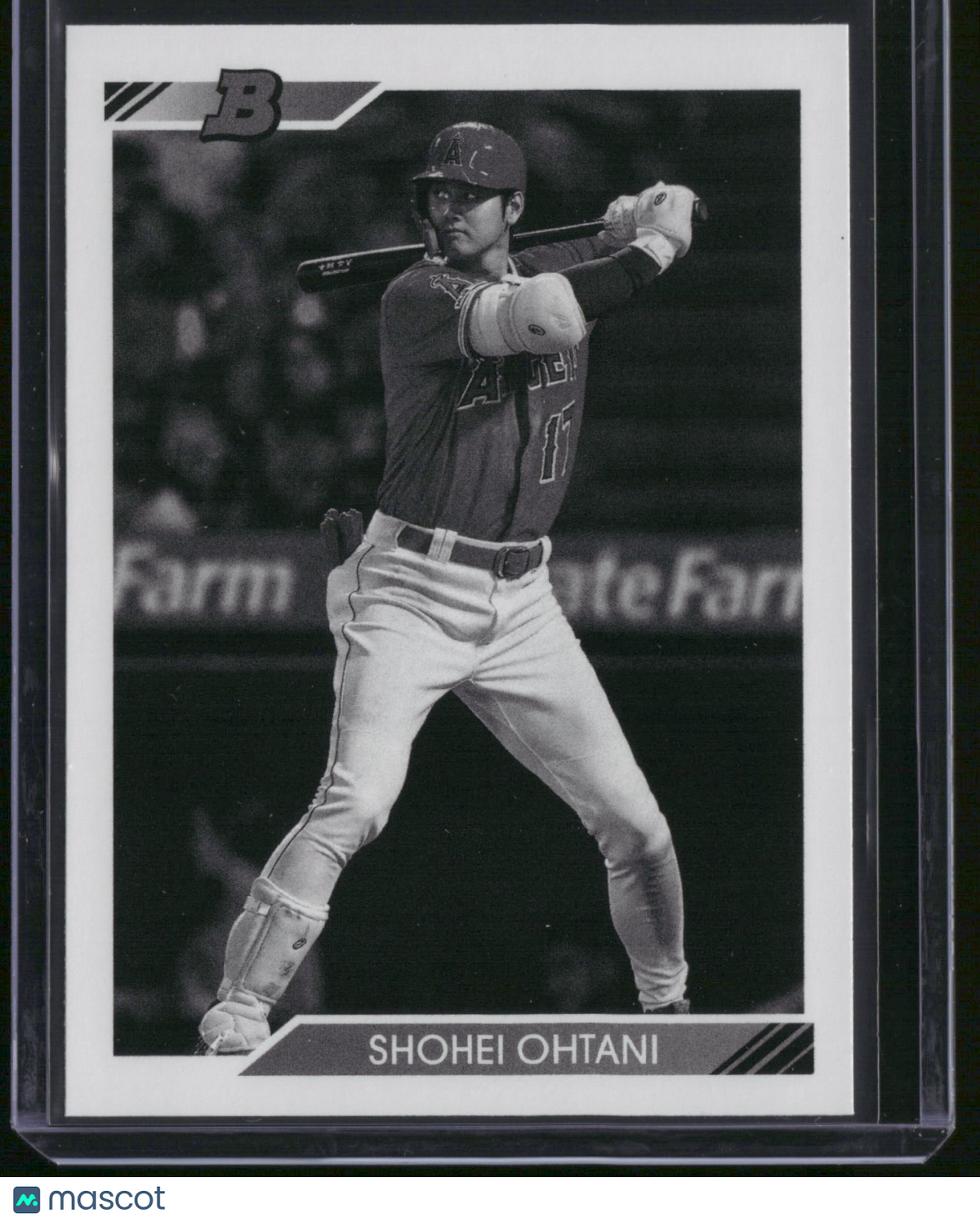 Shohei Ohtani 2020 Bowman Heritage #26 Black and White